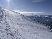 Mountain Landscape: Ski Slope in Europe