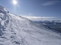 Mountain Landscape: Ski Slope in Europe