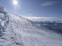 Mountain Landscape: Ski Slope in Europe