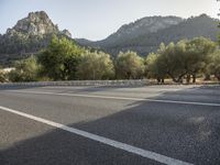 Mountain Landscape in Spain with Clear Sky