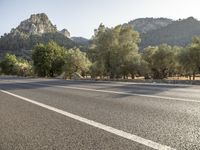 Mountain Landscape in Spain with Clear Sky