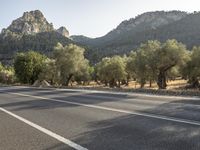 Mountain Landscape in Spain with Clear Sky