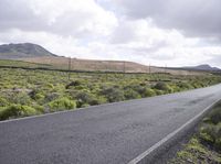 Mountain Landscape in Spain: Road and Asphalt