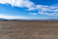 Mountain Landscape View with Cumulus Clouds