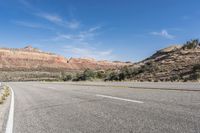 Mountain Pass: Curving Road in a National Park