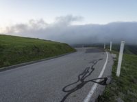 Mountain Pass Road in California: Driving Through the Fog