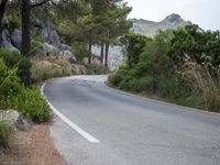 Mountain Pass Road in Spain: Clear Sky and Spectacular Views