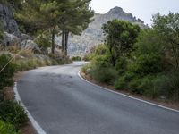 Mountain Pass Road in Spain: Clear Sky and Spectacular Views