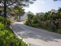 Mountain Pass Road in Spain: Clear Sky and Spectacular Views