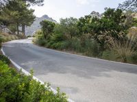 Mountain Pass Road in Spain: Clear Sky and Spectacular Views