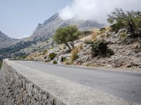 Mountain Pass Spain Asphalt Road Nature