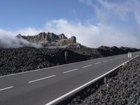 Mountain Pass in Tenerife: Over the Clouds, Under a Clear Sky