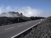 Mountain Pass in Tenerife: Over the Clouds, Under a Clear Sky