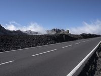 Mountain Pass in Tenerife: Over the Clouds, Under a Clear Sky