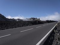 Mountain Pass in Tenerife: Over the Clouds, Under a Clear Sky