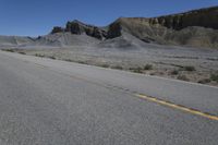 Mountain Pass in Utah: Clear Sky, Desert Geology