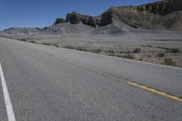 Mountain Pass in Utah with Clear Sky and Desert Geology