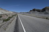 Mountain Pass in Utah - Clear Sky, Desert Geology 006