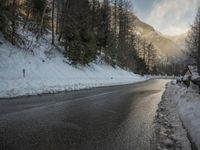 Mountain Range Alps Winter Landscape 002