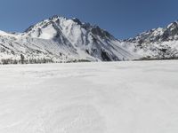 Mountain Range on a Clear Winter Day
