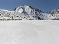 Mountain Range on a Clear Winter Day