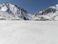 Mountain Range on a Clear Winter Day
