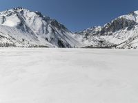 Mountain Range on a Clear Winter Day