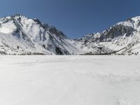 Mountain Range on a Clear Winter Day