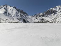 Mountain Range on a Clear Winter Day
