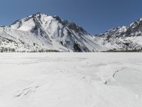 Mountain Range on a Clear Winter Day