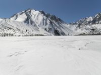 Mountain Range on a Clear Winter Day