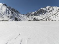 Mountain Range on a Clear Winter Day