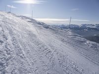 Mountain Range in France for Skiing Recreation 001