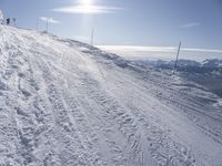 Mountain Range in France for Skiing Recreation