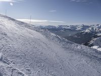 Mountain Range in France for Skiing Recreation 003