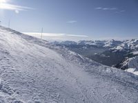 Mountain Range in France for Skiing Recreation 004