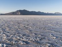 Mountain Range Overlooking Salt Lake City: A Winter Scene
