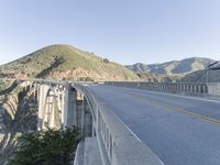 Mountain Road in the Alps: Clear Sky Scenery