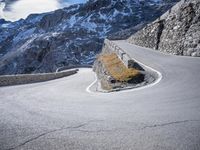 Mountain Road in the Alps of Italy