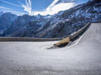 Mountain Road in the Alps of Italy