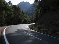 Mountain Road in Asphalt Highland Landscape 004