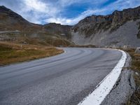 Mountain Road Austria with Dramatic View 001