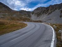 Mountain Road in Austria with Dramatic View