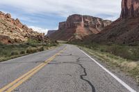 Mountain Road in a Desert Landscape