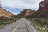 Mountain Road in a Desert Landscape