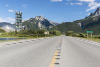 Mountain Road in Europe: Under a Clear Sky