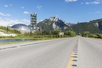 Mountain Road in Europe: Under a Clear Sky