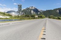 Mountain Road in Europe: Under a Clear Sky