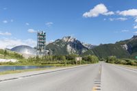 Mountain Road in Europe: Under a Clear Sky