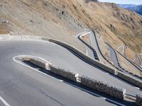 Mountain Road in Europe: Winding Switchbacks with Stunning Views